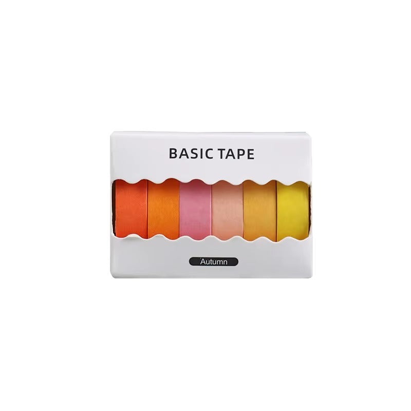 SET 6 WASHIS TAPE TONOS NARANJAS/ROSAS