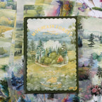 LIBRO STICKER Y PAPELES  VARIOS MATERIALES COLECCION JOURNEY