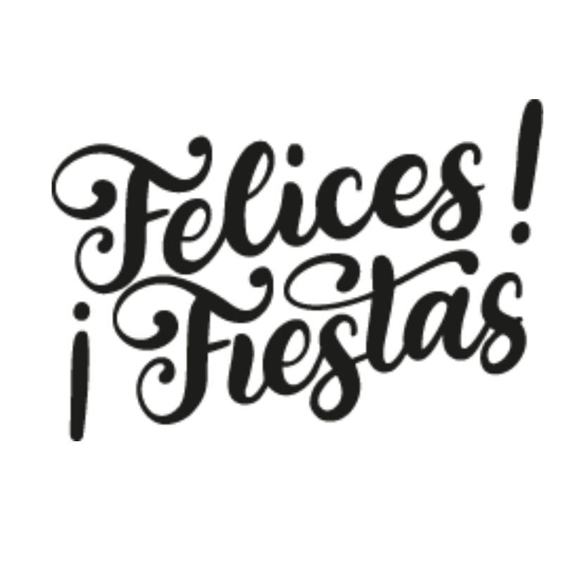 Sello Silicona Felices Fiestas 01