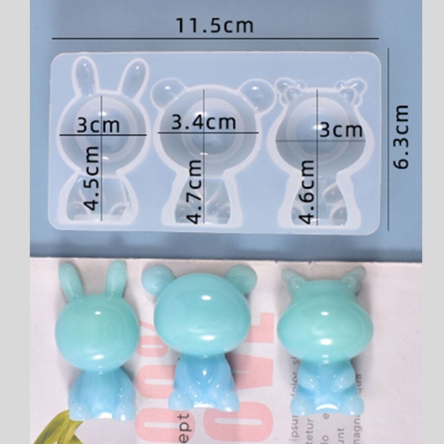 Molde de silicona ositos - 29737