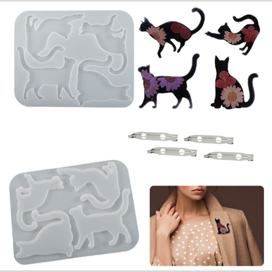 Molde de silicona gatos - 29769
