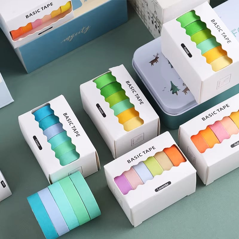 Set 6 Washi Tape Modelo Celeste