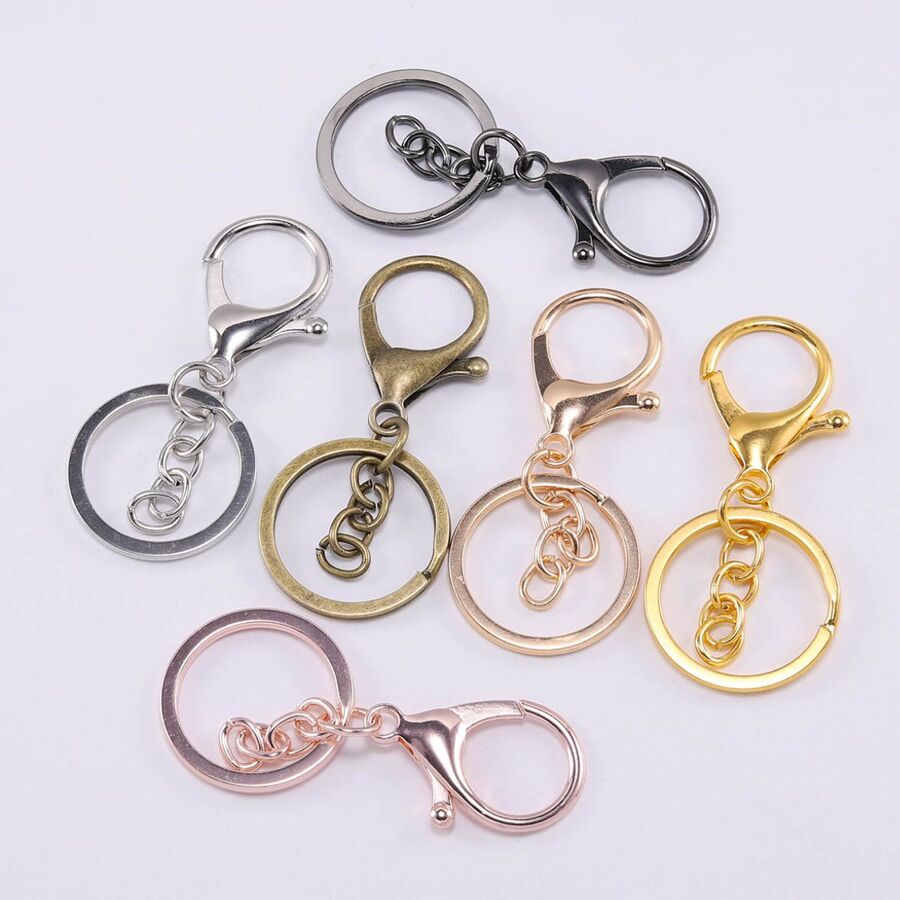 10 Mosqueton con aro llavero