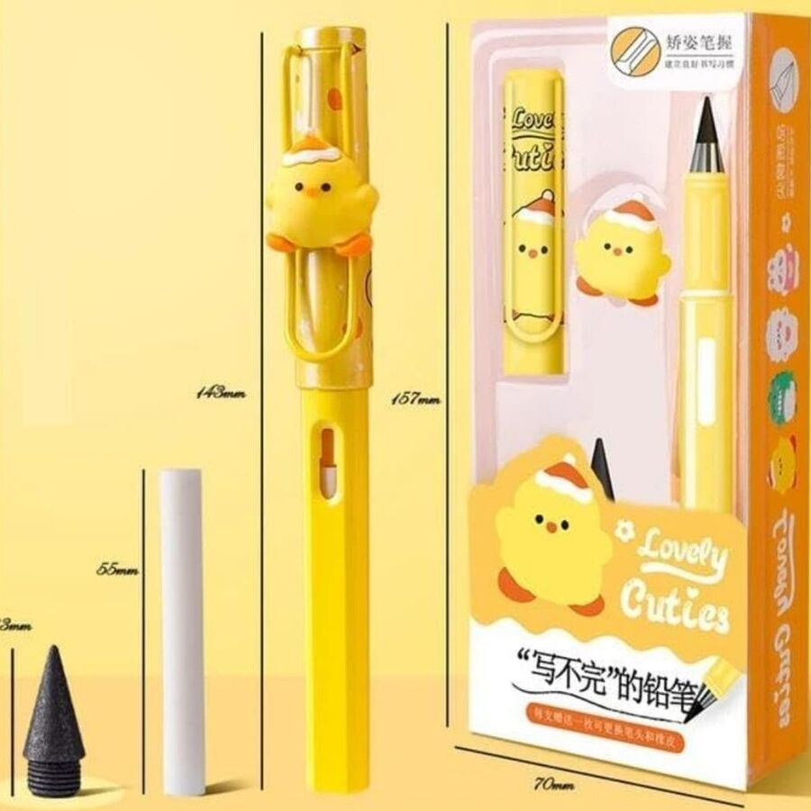 Lapiz infinito en caja con aplique y respuesto