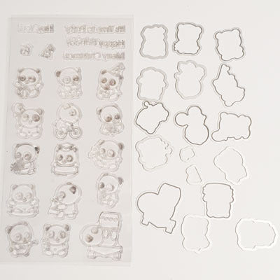 Sello Silicona Con Troqueles Modelo Panda R0269