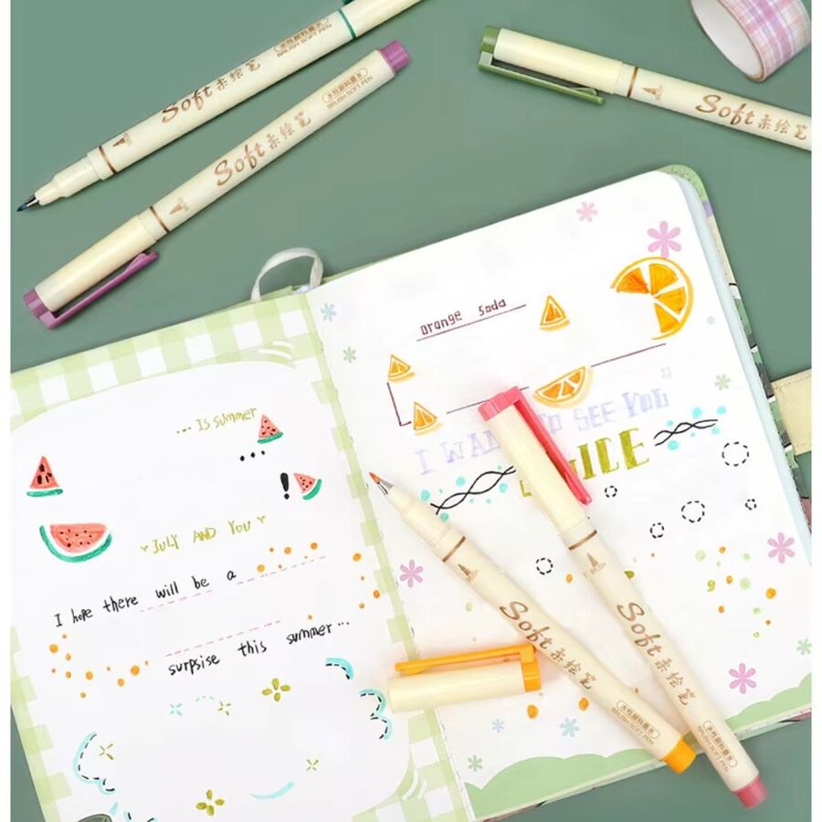 Marcador para lettering fino caligrafia