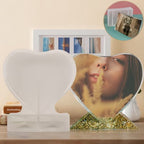 Molde de silicona Porta retrato con base corazon - 29594