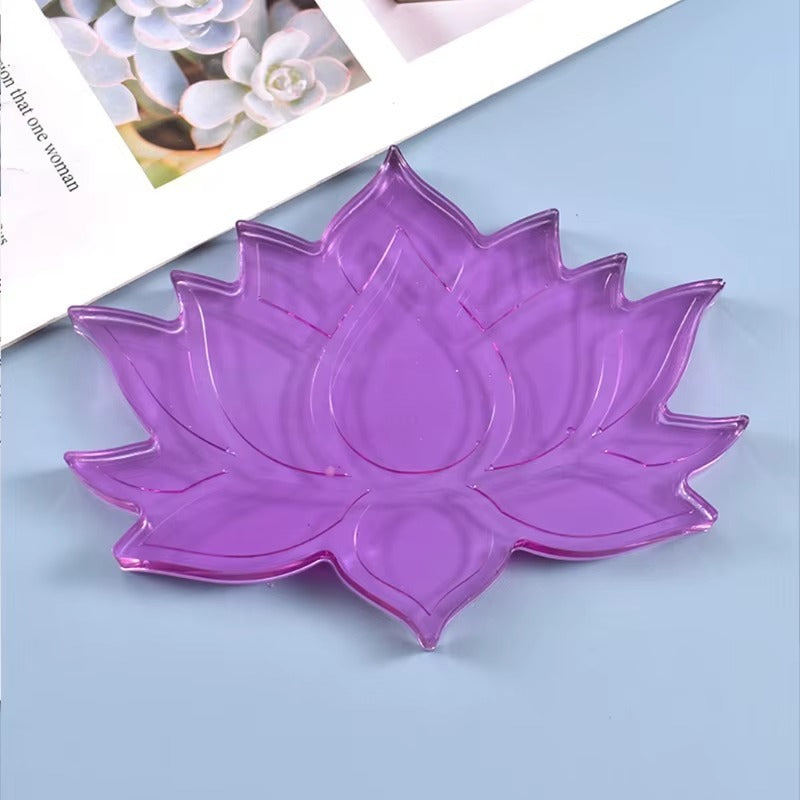 Molde de silicona flor de loto plana