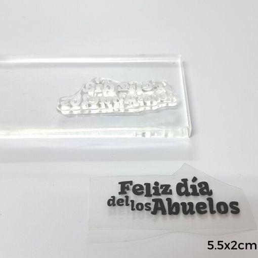 Sello De Silicona Feliz Dia De Los Abuelos