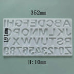 Molde Silicona De Letras Para Resina