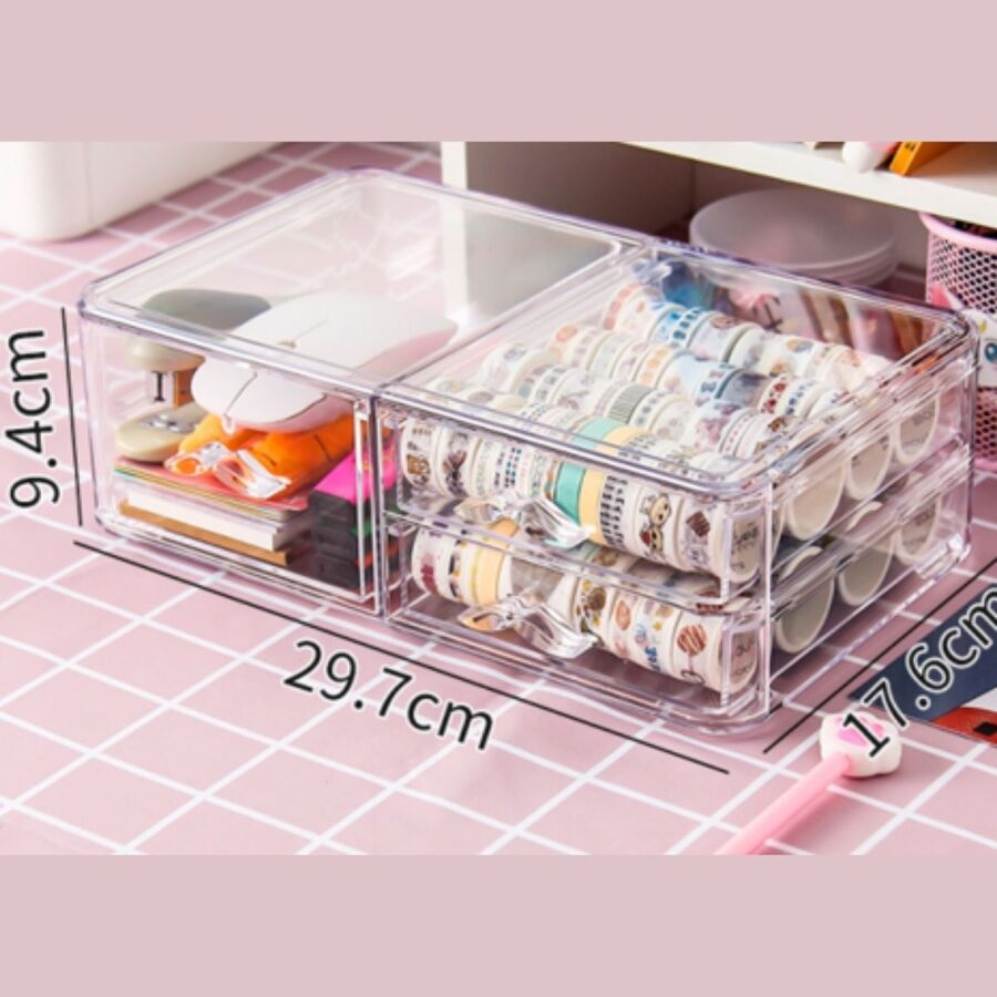 Organizador de acrilico con cajones