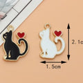 10 Dije esmaltado gato