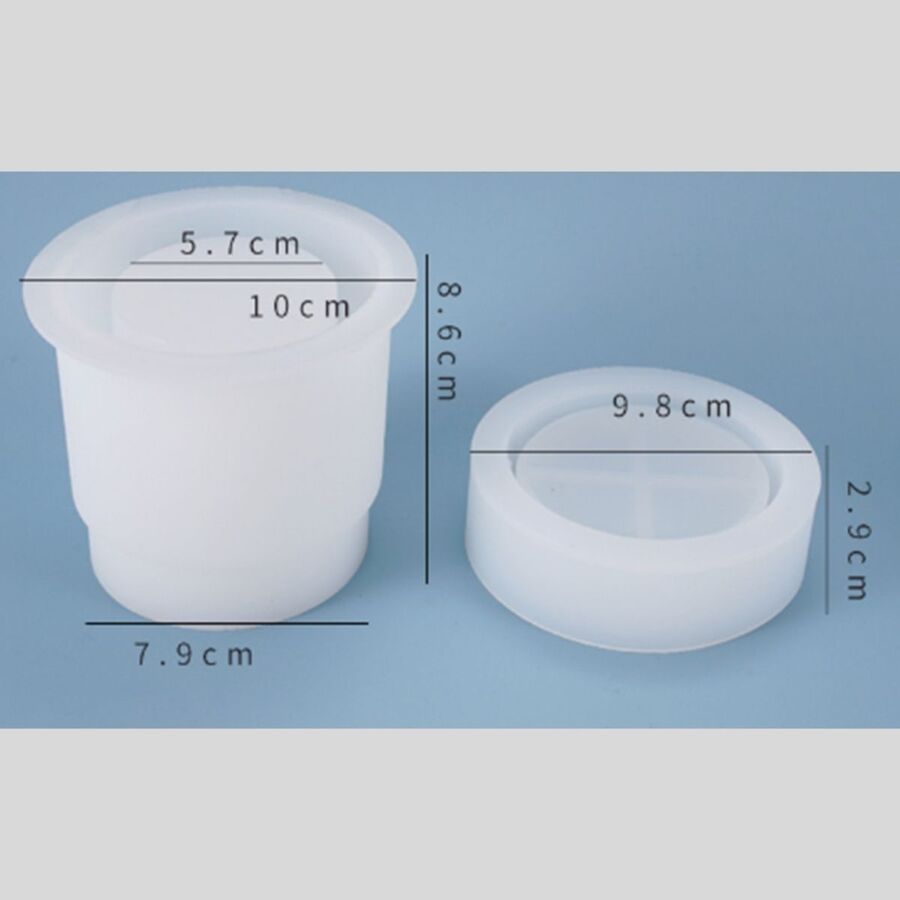 Molde de silicona Pote con tapa - 29616