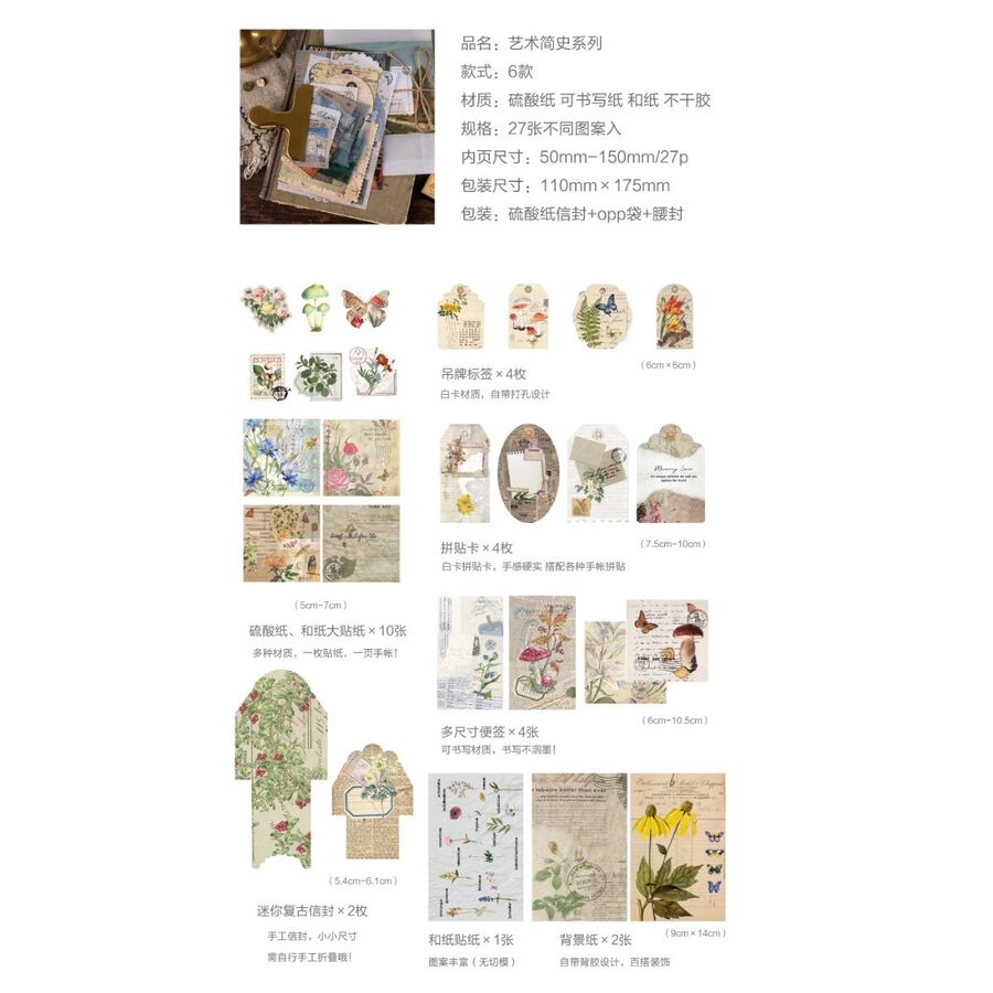 KIT PAPELES, STICKERS, DIE CUTS Y MAS