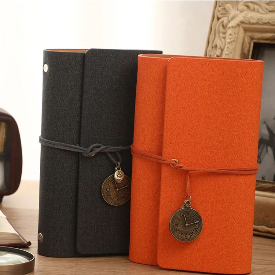 Midori Bitacora con anillas ecocuero