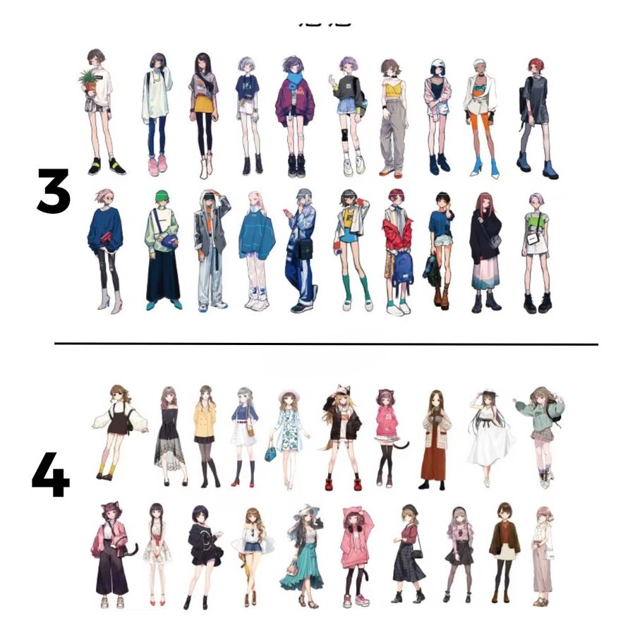 STICKERS CHICAS PEGATINAS