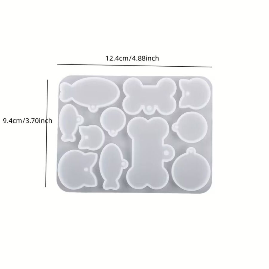 Molde de silicona llaveros gatitos