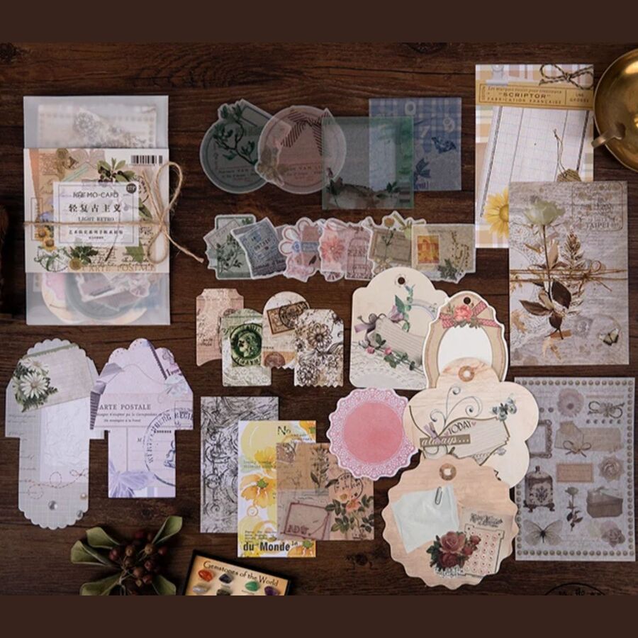 KIT PAPELES, STICKERS, DIE CUTS Y MAS