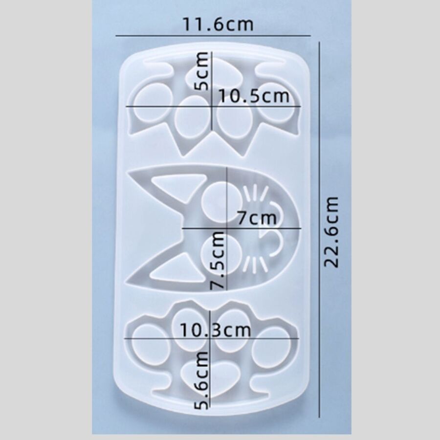 Molde de silicona defensa gato - 29738