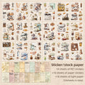 LIBRO STICKER Y PAPELES  VARIOS MATERIALES COLECCION JOURNEY