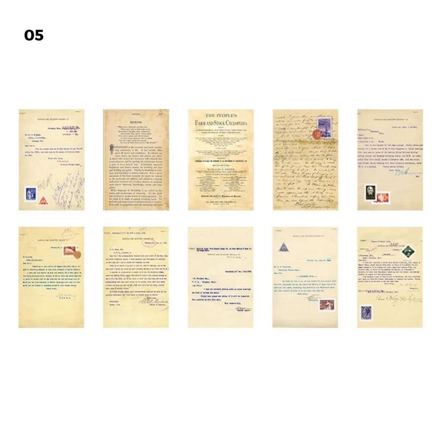 Set papeles decorados vintage