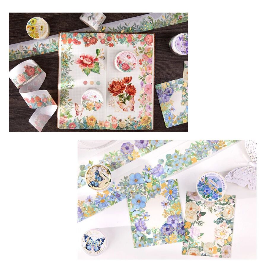 WASHI TAPE CAMPO DE FLORES