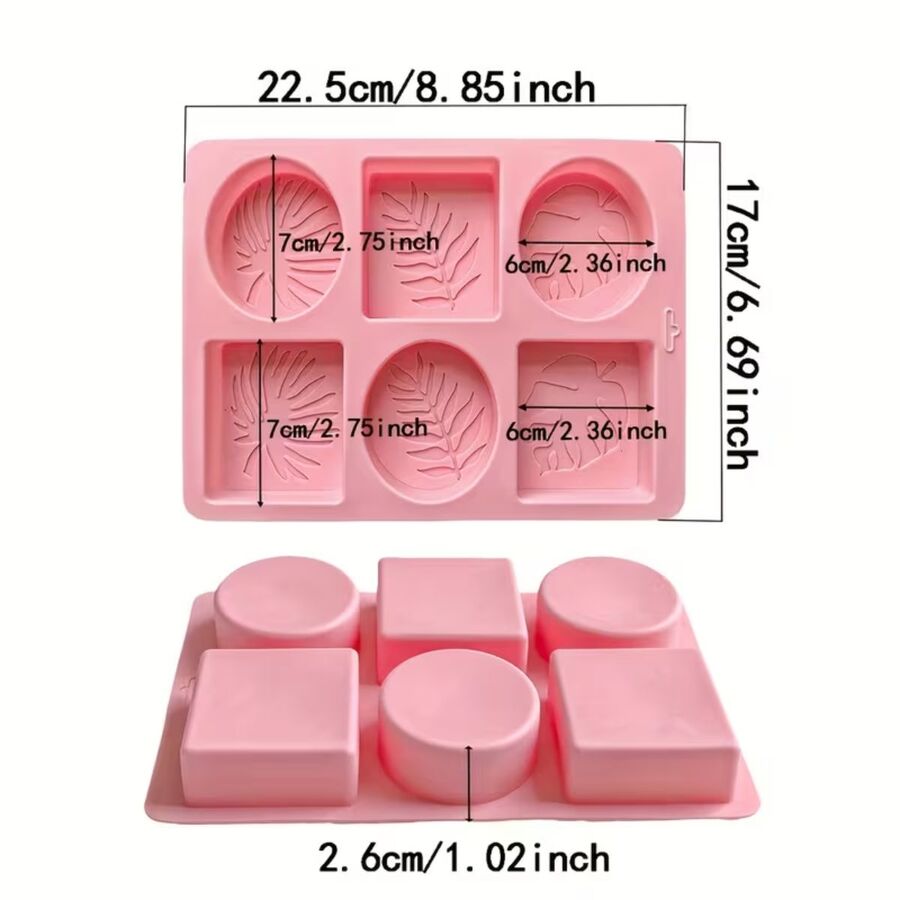 Molde de silicona jabon hoja - 29803 C1