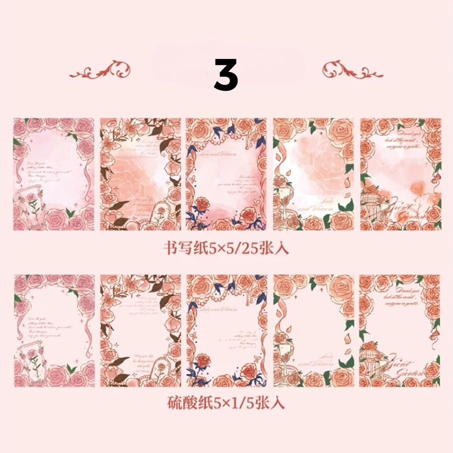 Block Romantic Vegetal