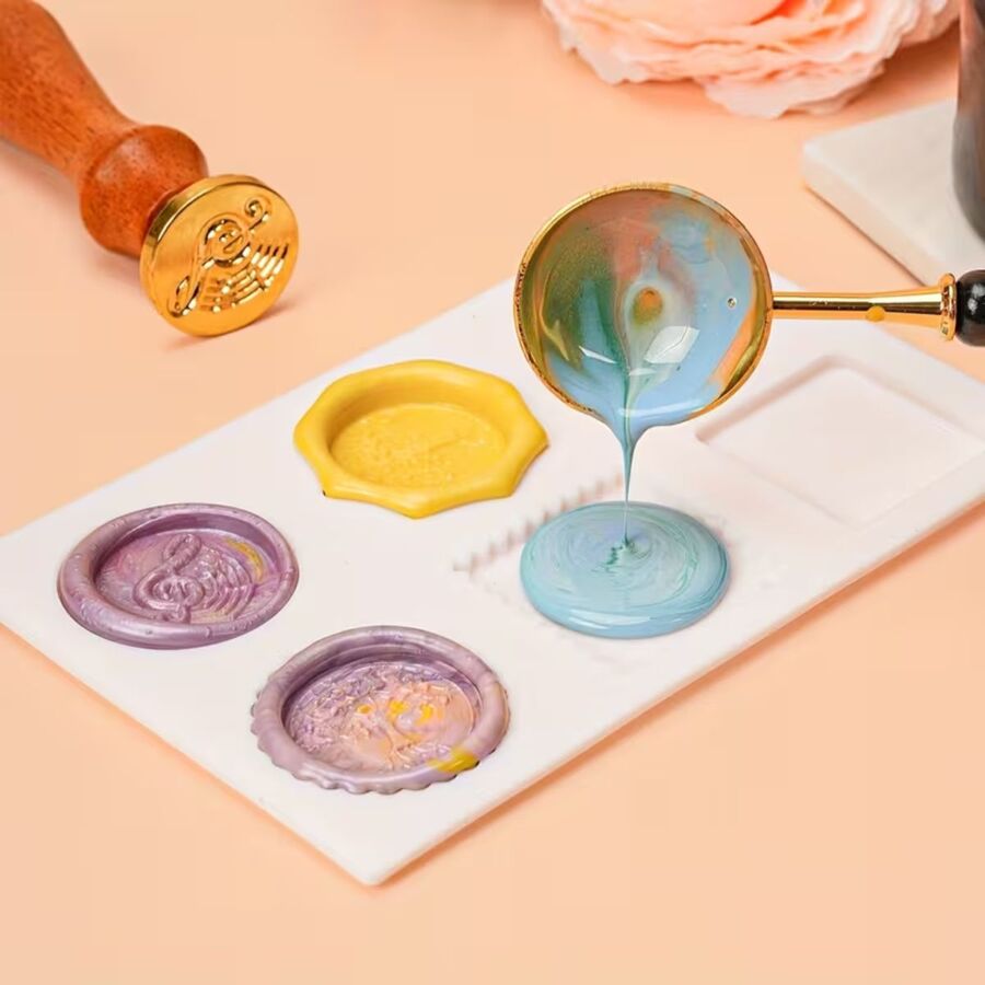 Molde de silicona para lacres con formas