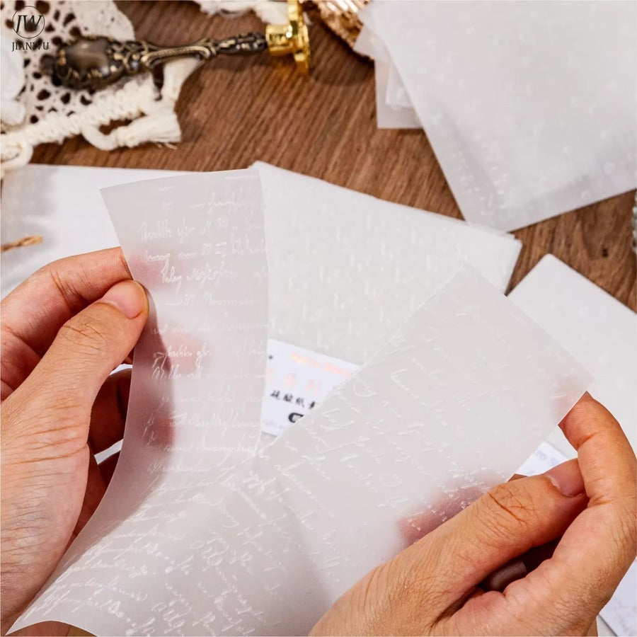 Papel vegetal con relieve