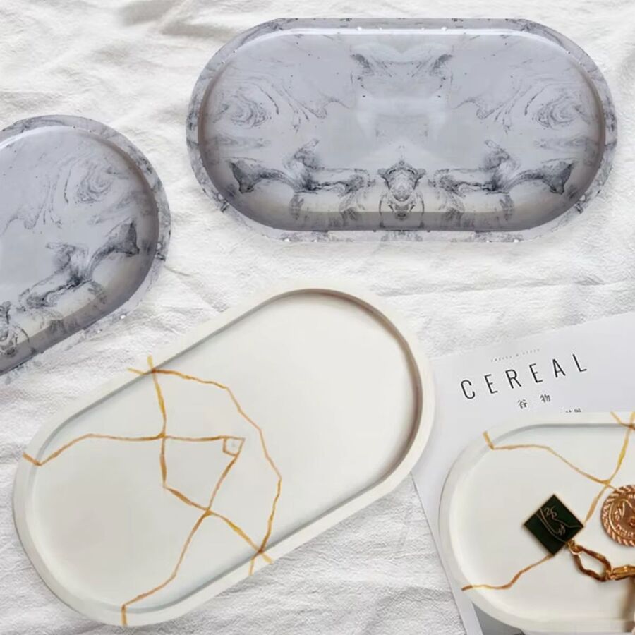 MOLDE DE SILICONA PARA BANDEJA YESO, CEMENTO, RESINA C4