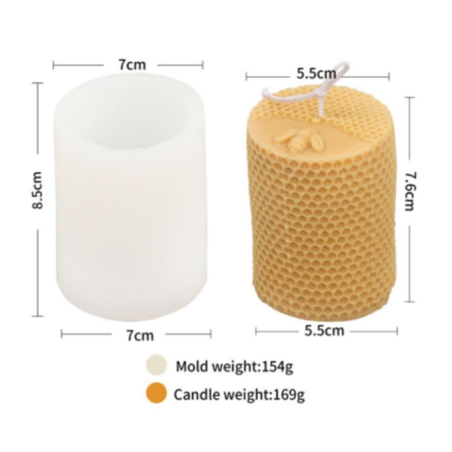 Molde silicona vela miel - 30102