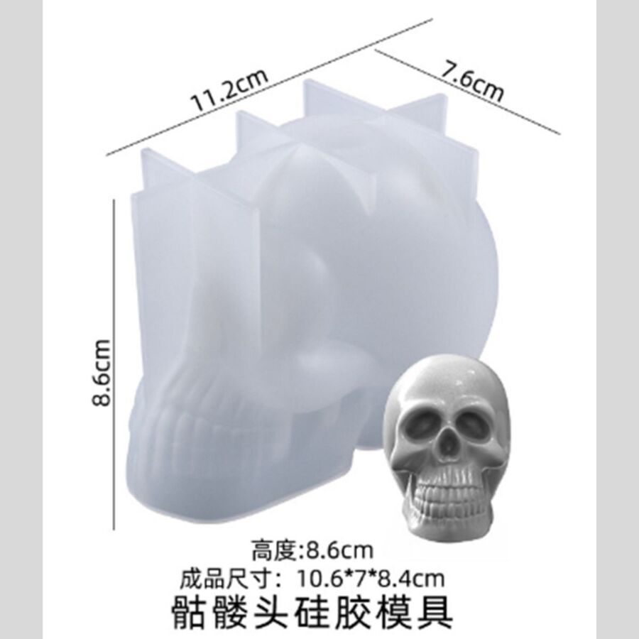 Molde de silicona calavera - 29706