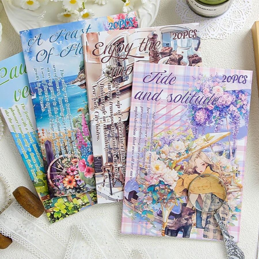 LIBRO STICKERS PET Y WASHI MOMENTS