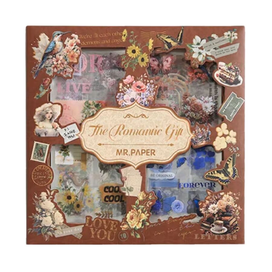 Caja stickers pet 100 hojas Romantic