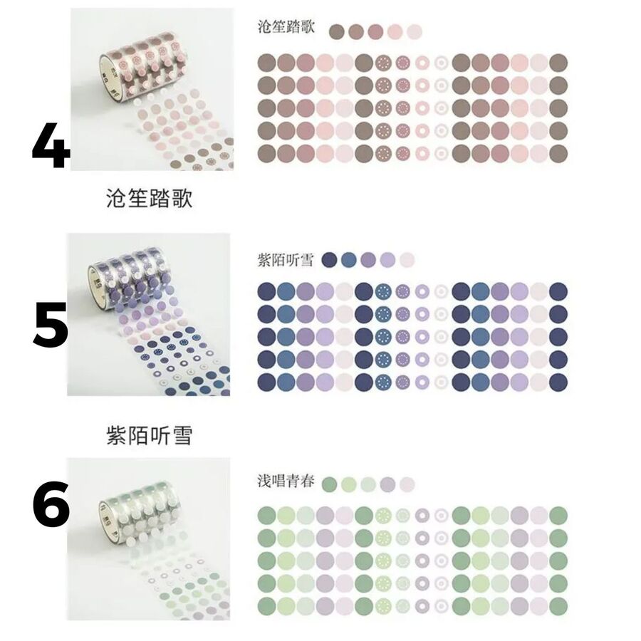 Cinta adhesiva de puntitos