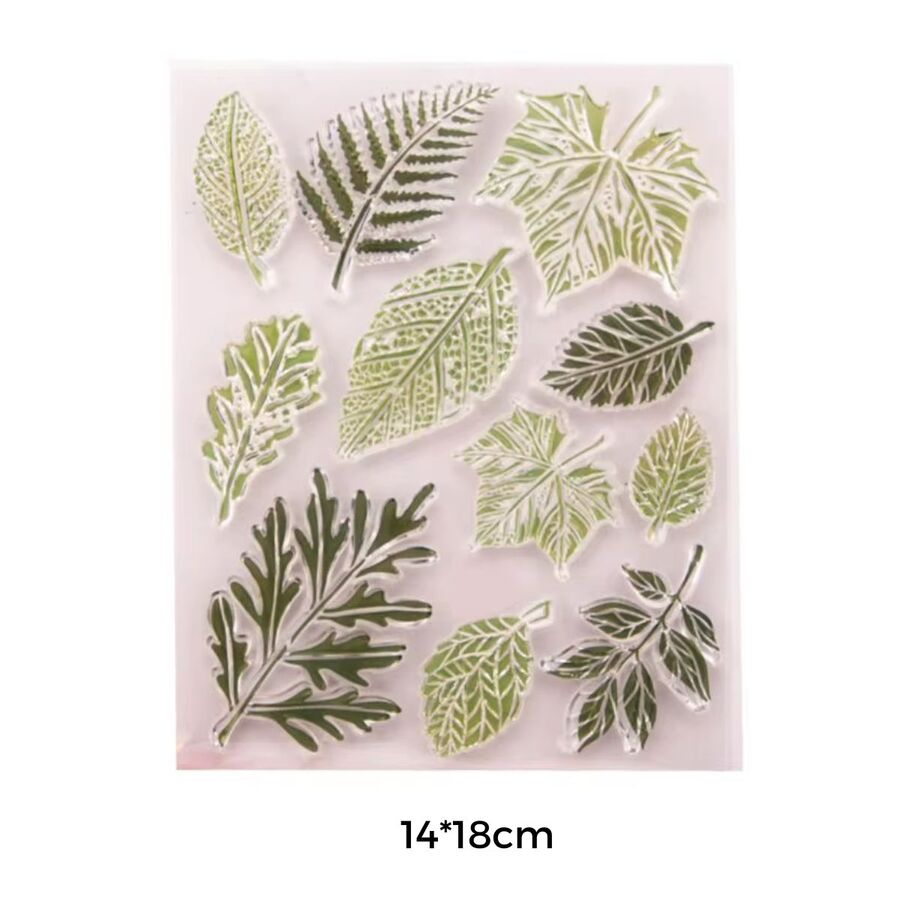 SELLO DE SILICONA HOJAS V