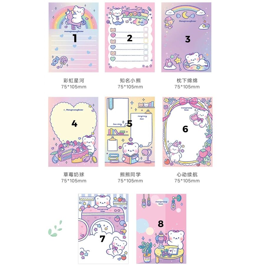 Bloc de notas Kawaii