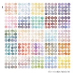 Caja de pegatinas de puntitos de acuarela