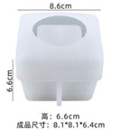 Molde silicona contenedor, maceta, porta lapiz - 30056