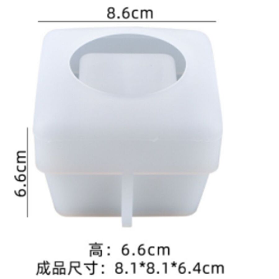 Molde silicona contenedor, maceta, porta lapiz - 30056