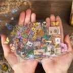 Caja grande pegatinas pet mariposas