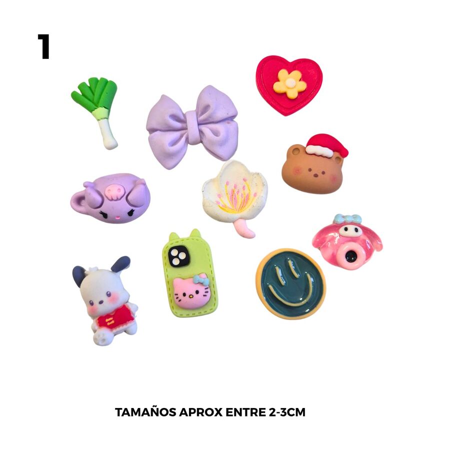 PACK 10 CHARMS SURTIDOS
