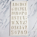 Stencil Alfabeto 03