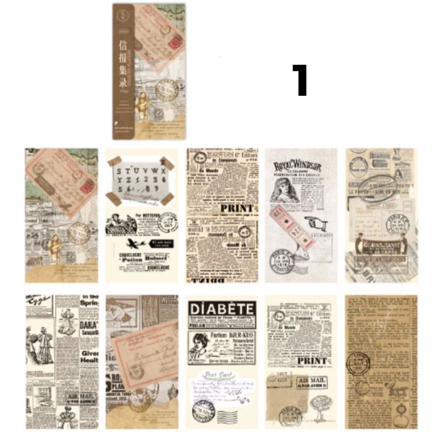 BLOCK PAPELES RETROS