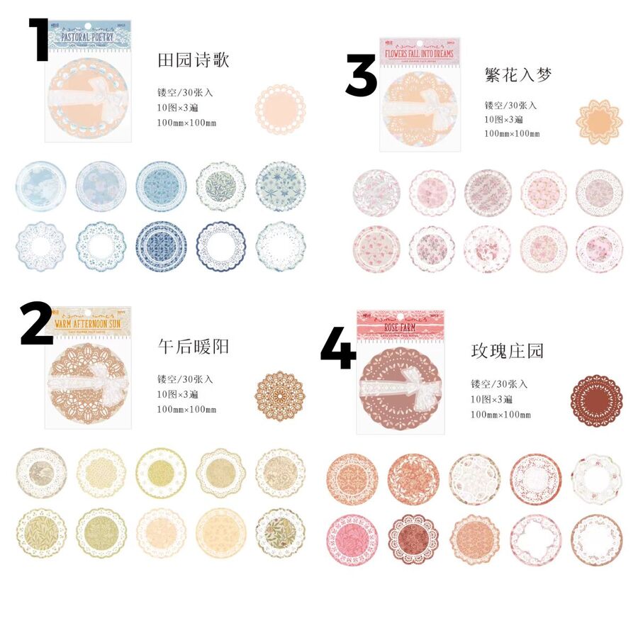 Set papel blondas 30771