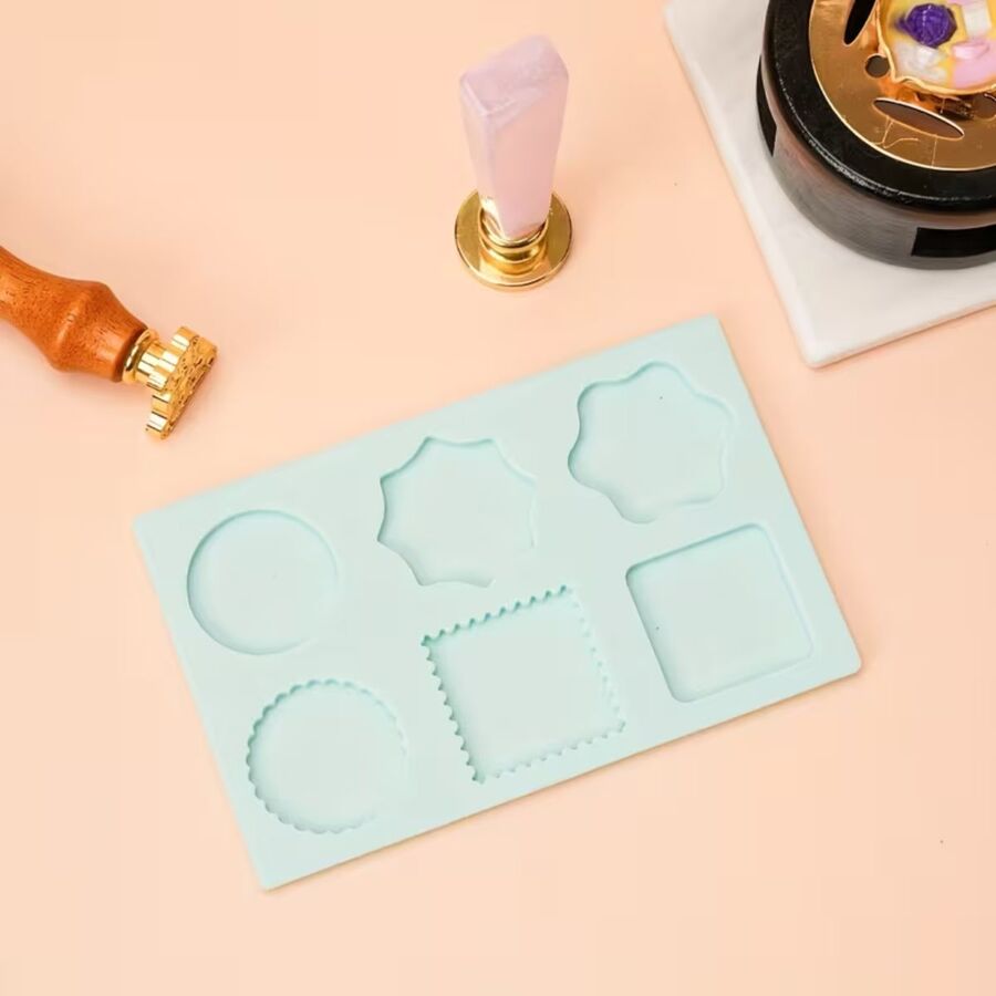 Molde de silicona para lacres con formas