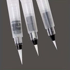 Set De 3 Pinceles Con Depósito Agua