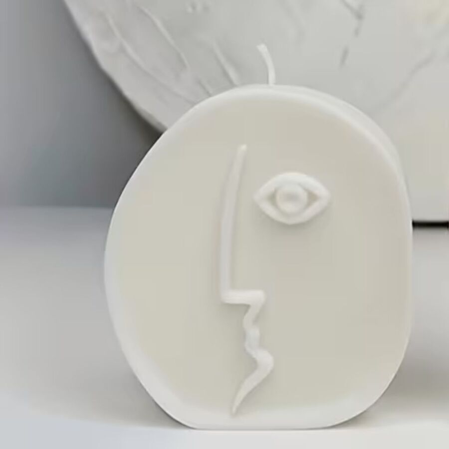 Molde de silicona vela rostro 2 - 29647