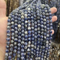 Tira Piedra Bolita 6mm - Blue Spot